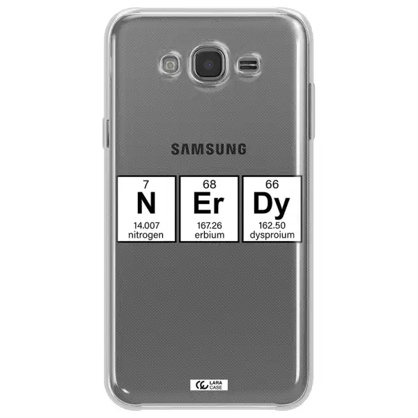 Nerdy Chemical Samsung J7 Clear TPU Case