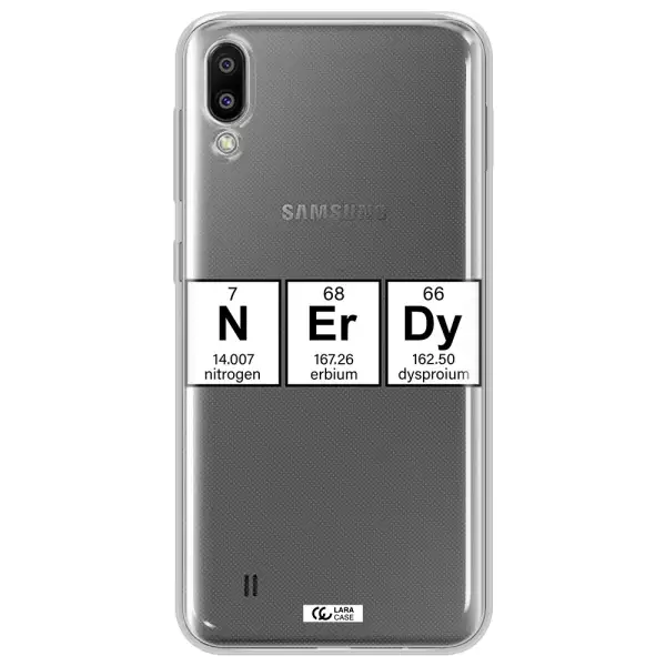 Nerdy Chemical Samsung M10 Clear TPU Case