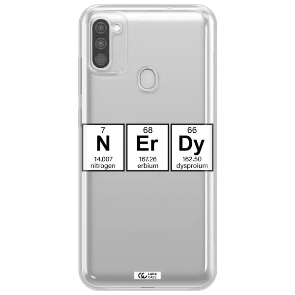 Nerdy Chemical Samsung M11 Clear TPU Case