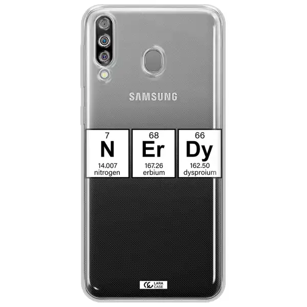 Nerdy Chemical Samsung M30 Clear TPU Case
