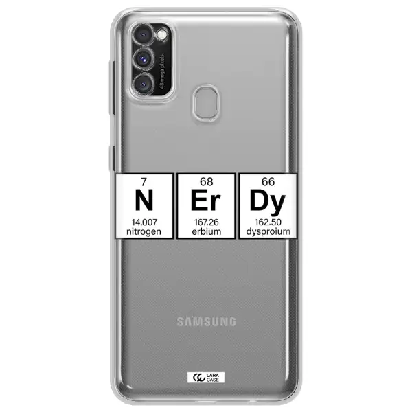 Nerdy Chemical Samsung M30S Clear TPU Case