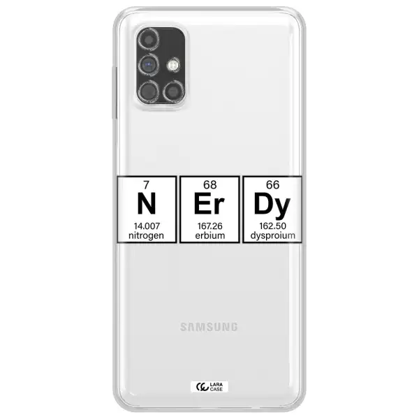 Nerdy Chemical Samsung M31S Clear TPU Case