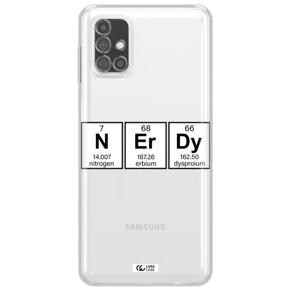 Nerdy Chemical Samsung M51 Clear TPU Case