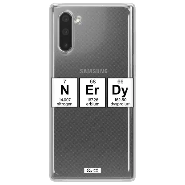 Nerdy Chemical Samsung Note 10 Clear TPU Case