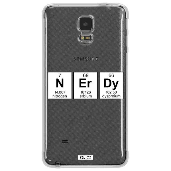Nerdy Chemical Samsung Note 4 Clear TPU Case