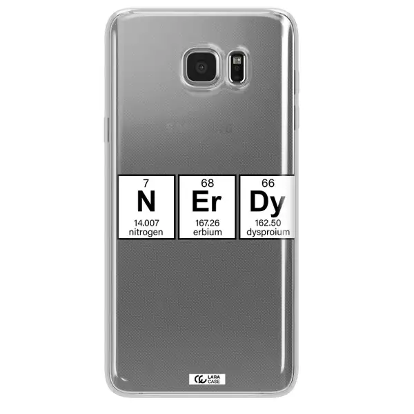 Nerdy Chemical Samsung Note 5 Clear TPU Case