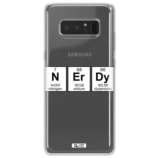 Nerdy Chemical Samsung Note 8 Clear TPU Case