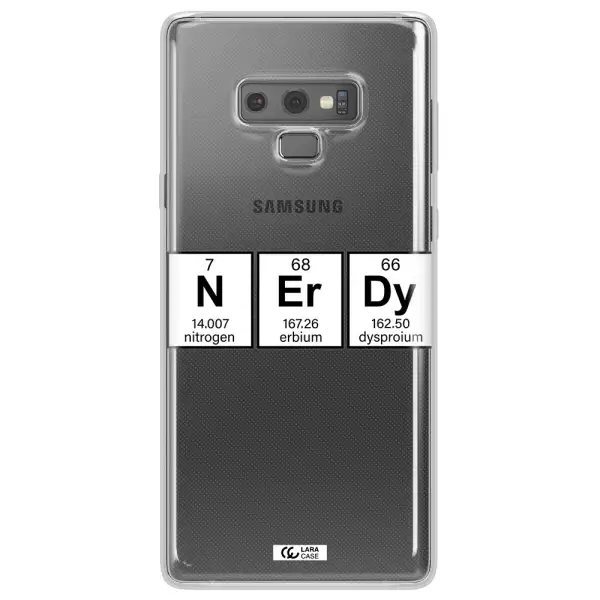 Nerdy Chemical Samsung Note 9 Clear TPU Case