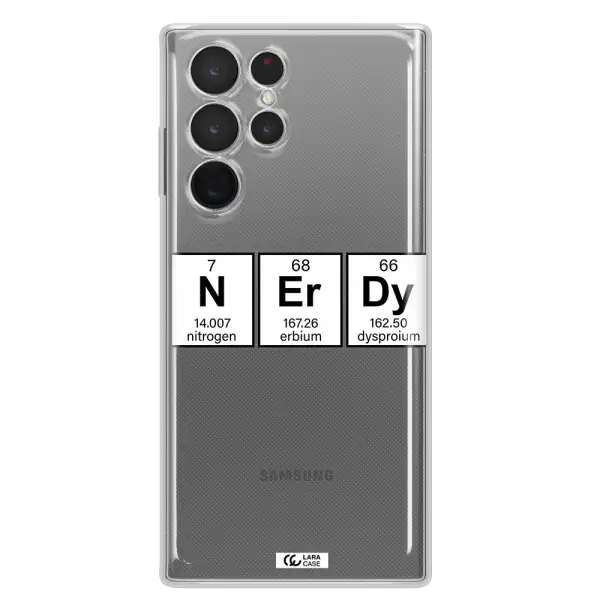 Nerdy Chemical Samsung S 22 Ultra Clear TPU Case