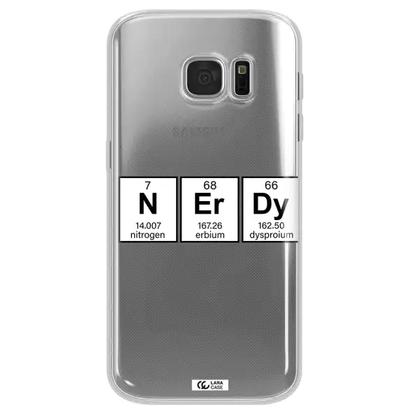 Nerdy Chemical Samsung S 7 Clear TPU Case