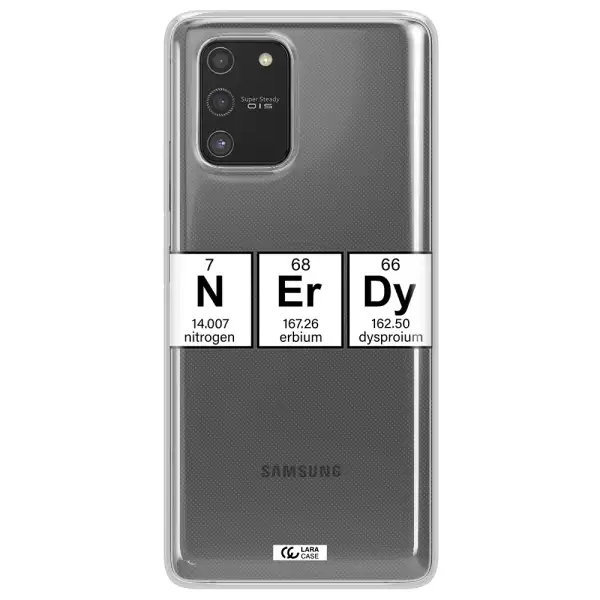 Nerdy Chemical Samsung S10 Lite Clear TPU Case