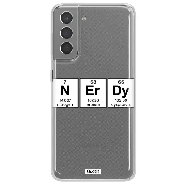 Nerdy Chemical Samsung S21 Plus Clear TPU Case