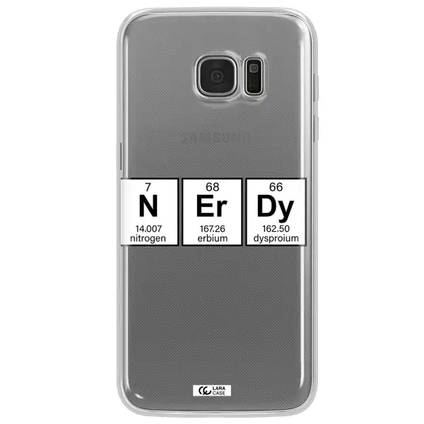 Nerdy Chemical Samsung S7 Edge Clear TPU Case