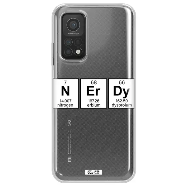 Nerdy Chemical Xiaomi Mi 10T Clear TPU Case