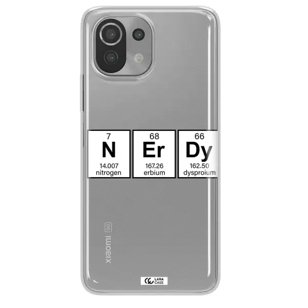 Nerdy Chemical Xiaomi Mi 11 Lite Clear TPU Case