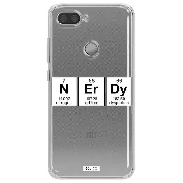 Nerdy Chemical Xiaomi Mi 8 Lite Clear TPU Case