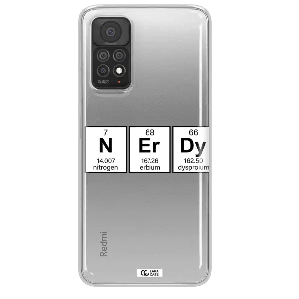 Nerdy Chemical Xiaomi Note 11 Pro Clear TPU Case
