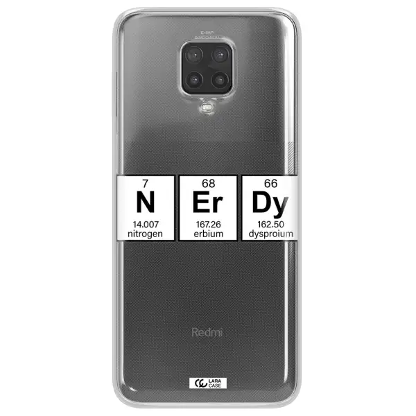 Nerdy Chemical Xiaomi Note 9 Pro Clear TPU Case