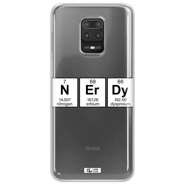 Nerdy Chemical Xiaomi Note 9S Clear TPU Case
