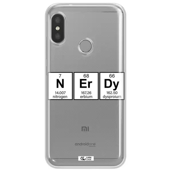Nerdy Chemical Xiaomi Redmi 6 Pro Clear TPU Case