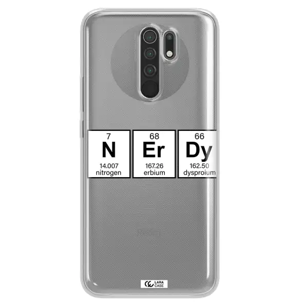 Nerdy Chemical Xiaomi Redmi 9 Clear TPU Case