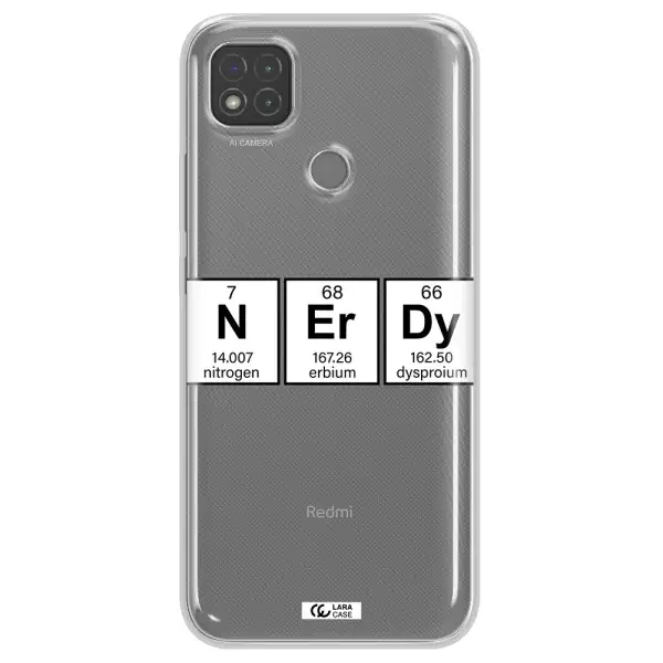 Nerdy Chemical Xiaomi Redmi 9C Clear TPU Case