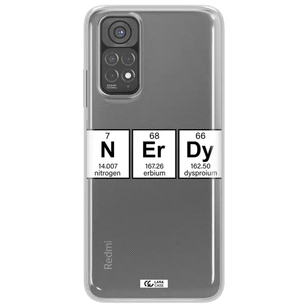 Nerdy Chemical Xiaomi Redmi Note 11 Clear TPU Case