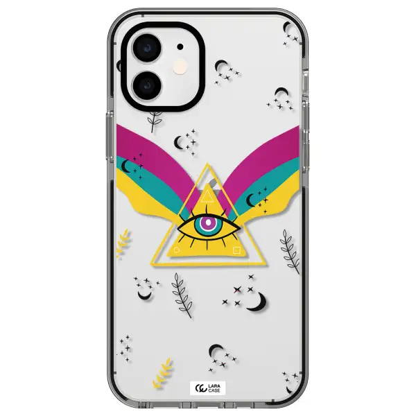 One-Eyed Pyramid Apple iPhone 11 impact black border Case