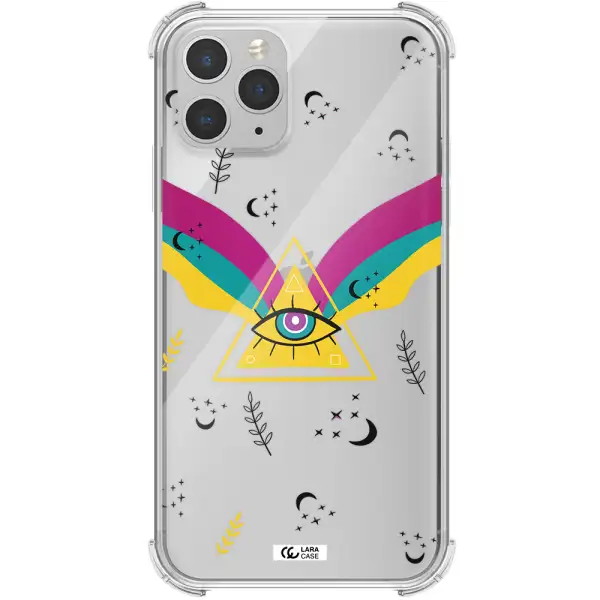 One-Eyed Pyramid Apple iPhone 11 pro max Clear PC Case