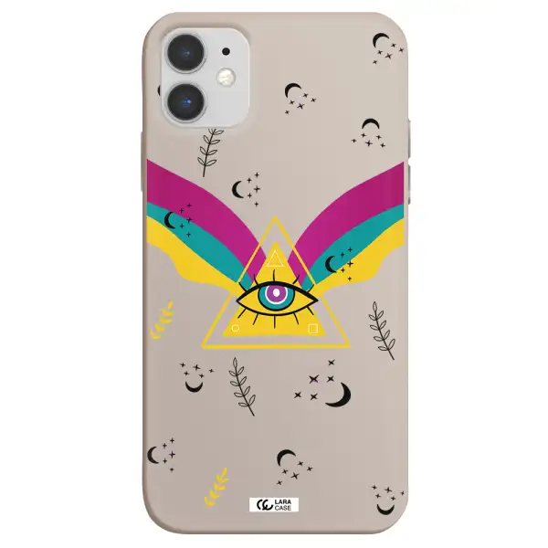 One-Eyed Pyramid Apple iPhone 11 Silicone Stone Case