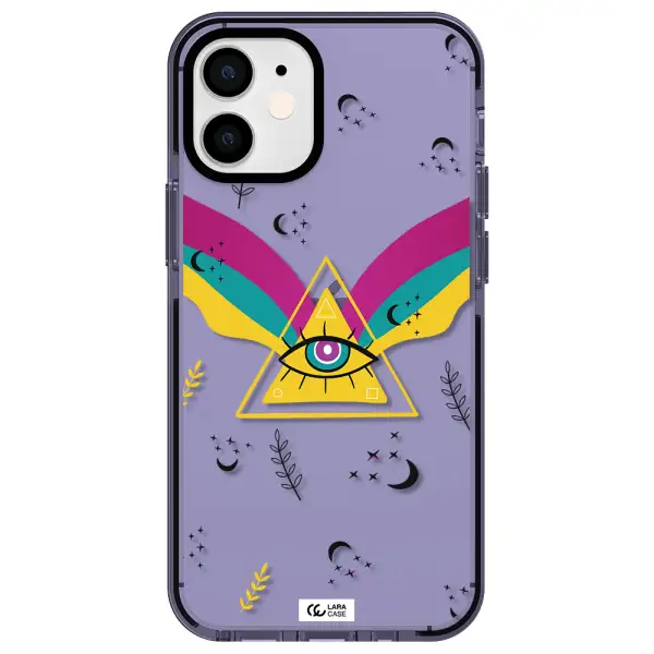 One-Eyed Pyramid Apple iPhone 12 mini impact Lilac Case