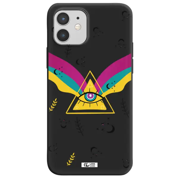One-Eyed Pyramid Apple iPhone 12 mini Silicone black Case