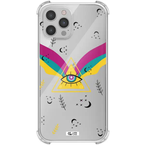 One-Eyed Pyramid Apple iPhone 12 pro max Clear PC Case