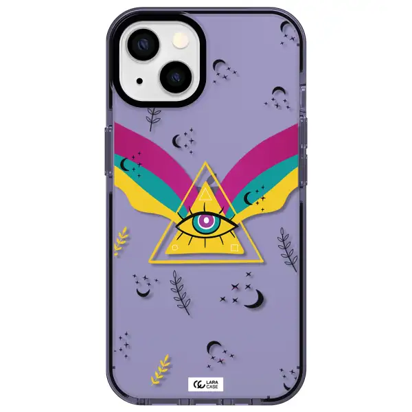 One-Eyed Pyramid Apple iPhone 13 impact Lilac Case
