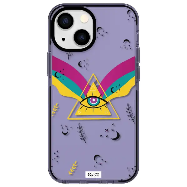 One-Eyed Pyramid Apple iPhone 13 mini impact Lilac Case