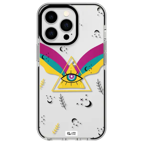 One-Eyed Pyramid Apple iPhone 13 Pro impact black border Case