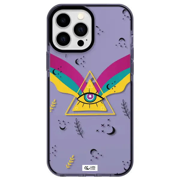 One-Eyed Pyramid Apple iPhone 13 Pro Max impact Lilac Case