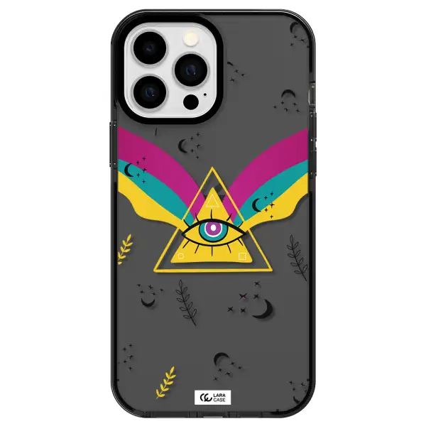 One-Eyed Pyramid Apple iPhone 13 Pro Max impact Smoke Black Case