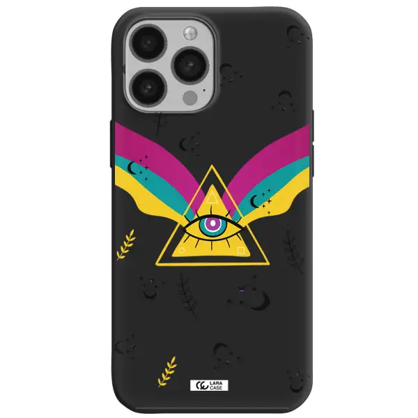 One-Eyed Pyramid Apple iPhone 13 Pro Max Silicone black Case