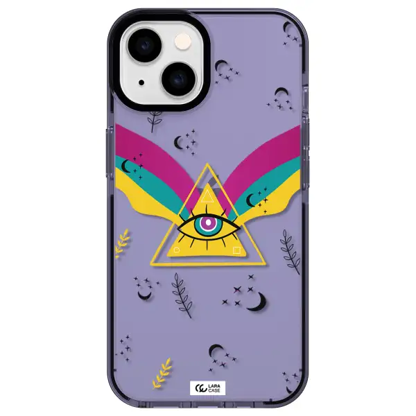 One-Eyed Pyramid Apple iPhone 14 impact Lilac Case