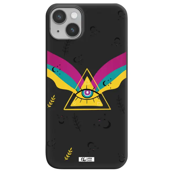 One-Eyed Pyramid Apple iPhone 14 plus Silicone black Case
