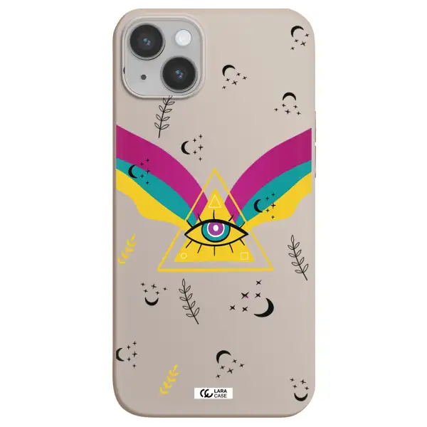 One-Eyed Pyramid Apple iPhone 14 plus Silicone Stone Case