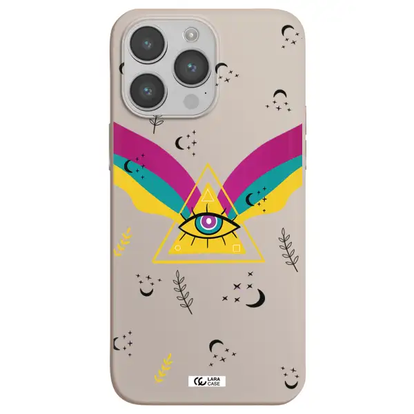 One-Eyed Pyramid Apple iPhone 14 pro max Silicone Stone Case