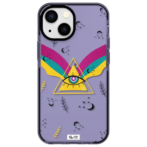 One-Eyed Pyramid Apple iPhone 15 impact Lilac Case
