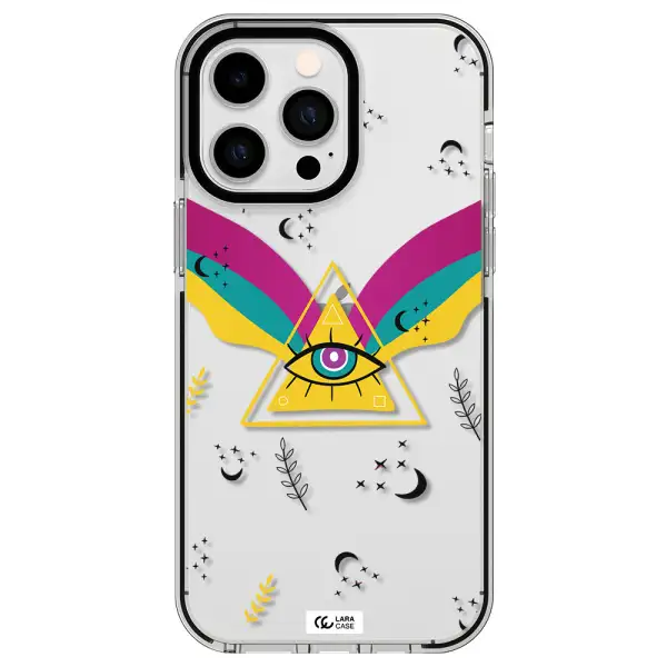 One-Eyed Pyramid Apple iPhone 15 Pro Max impact black border Case