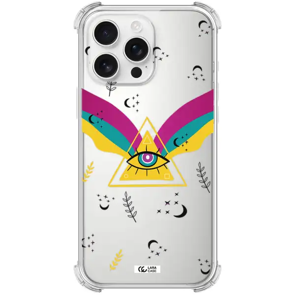 One-Eyed Pyramid Apple Iphone 16 Pro Max Clear Pc Case