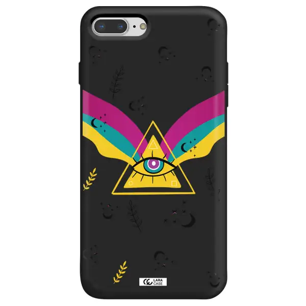 One-Eyed Pyramid Apple iPhone 7 plus Silicone black Case