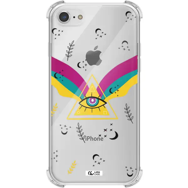 One-Eyed Pyramid Apple iPhone 8 Clear PC Case