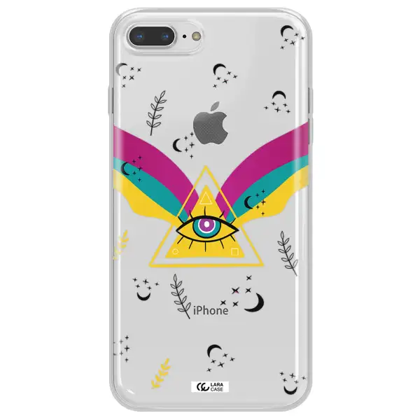 One-Eyed Pyramid Apple iPhone 8 plus Clear TPU Case