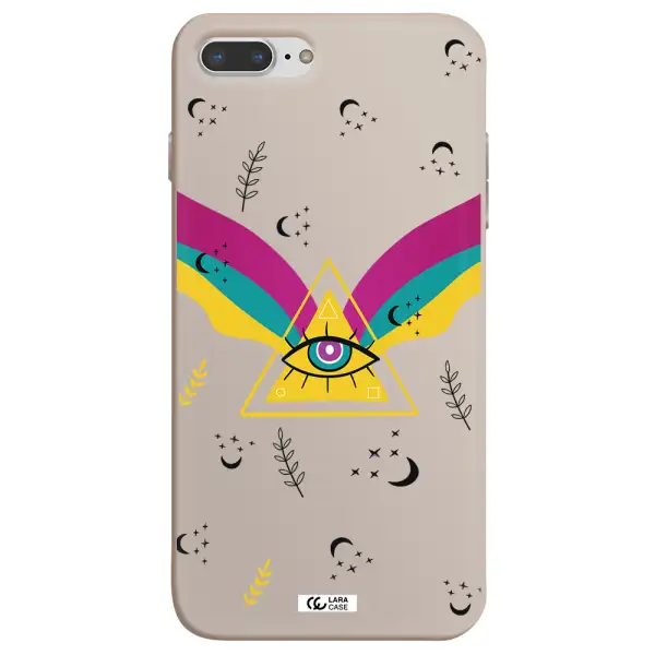 One-Eyed Pyramid Apple iPhone 8 plus Silicone Stone Case